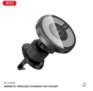 XO - CX025 METAL WIRELESS CHARGER תפסן למזגן של רגב מגנטי עם טעינה