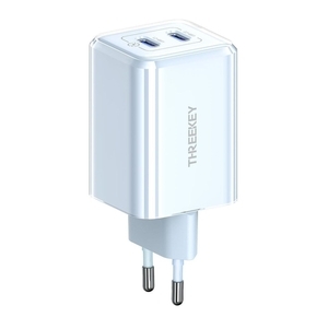 Treekey TK - 111 מטען ראש קיר 2 יציאות usb-c 35W כחול