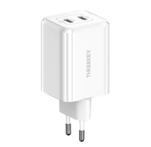 Treekey TK - 111 מטען ראש קיר 2 יציאות usb-c 35W לבן