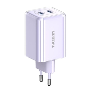 Treekey TK - 111 מטען ראש קיר 2 יציאות usb-c 35W סגול