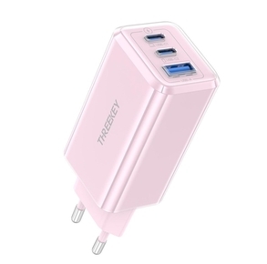 Treekey TK - 113 מטען ראש קיר 2 יציאות usb-c 65W ורוד