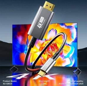 XO - GB019 USB C TO HDMI 4K 1. 8M כבל תמונה ושמע